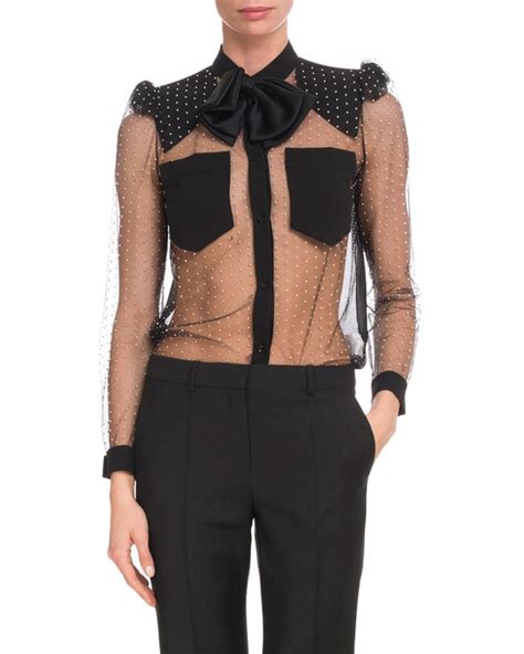 givenchy bow blouse|Givenchy Tops for Women .